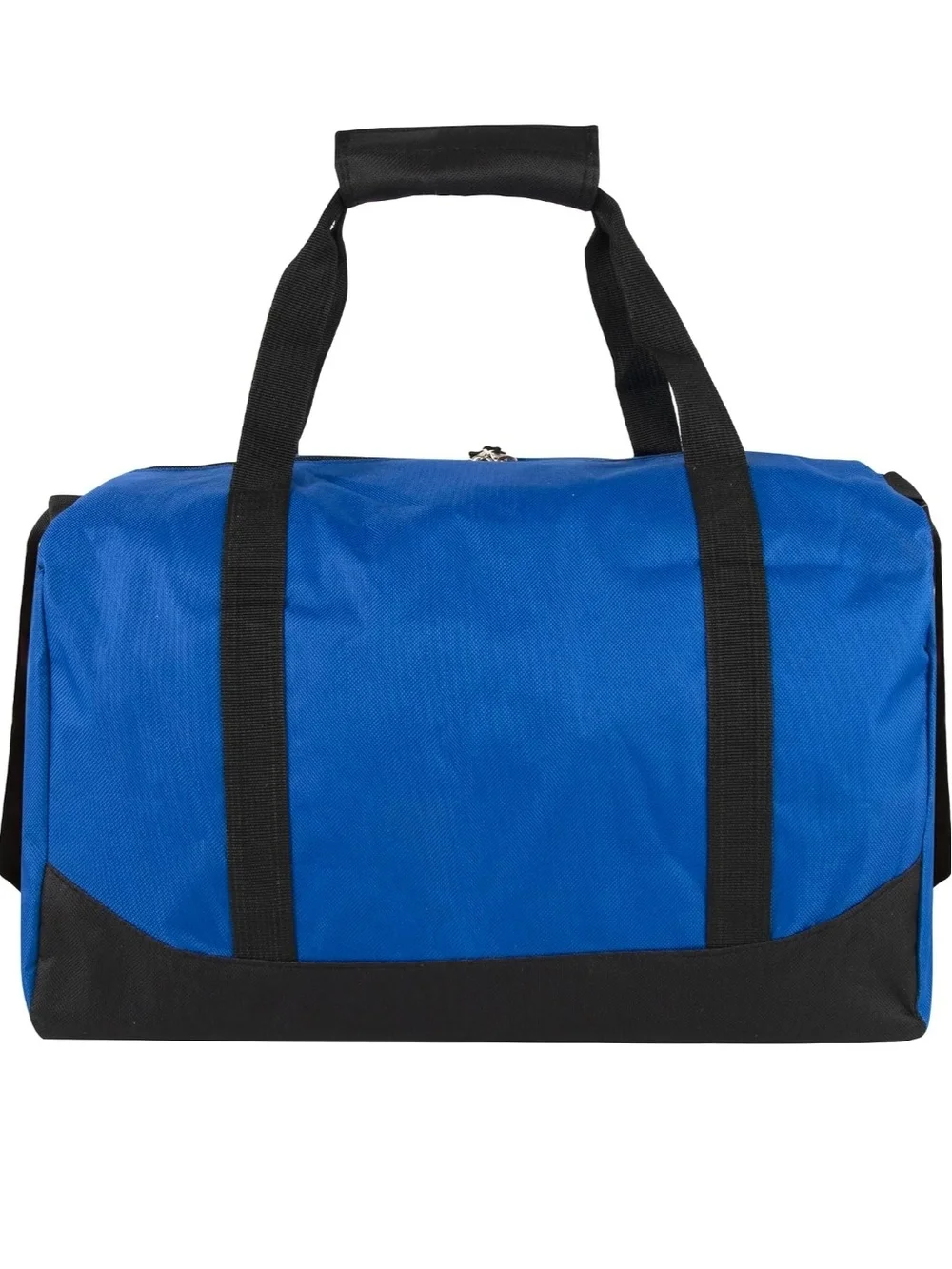 Classic Blue & Black Weekend Gym Duffel Bag - 17x10x10